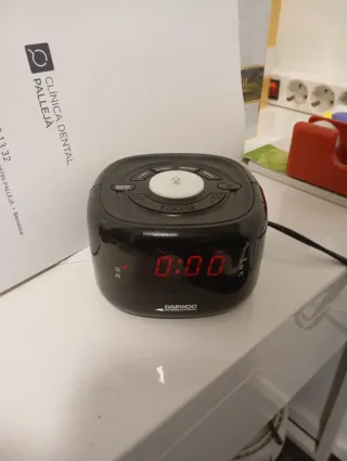 Despertador Digital Daewoo Negro