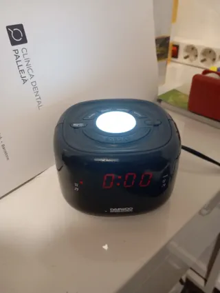 Despertador Digital Daewoo Negro