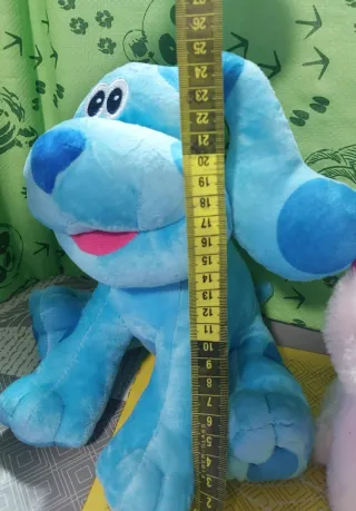 Pack peluches perro azul y gatito blanco