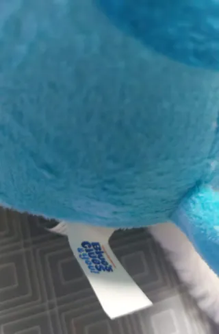 Pack peluches perro azul y gatito blanco