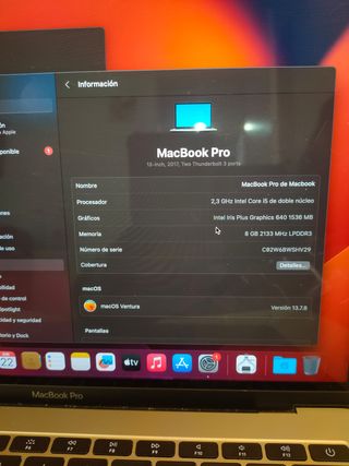 MACBOOK PRO 2017 BATERIA NUEVA