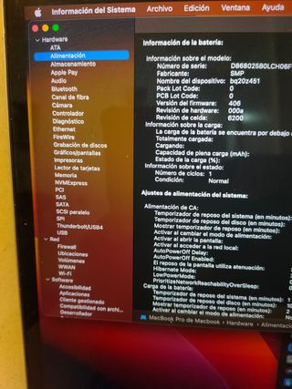 MACBOOK PRO 2017 BATERIA NUEVA