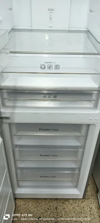 Nevera Combi Daewoo no Frost energía A+