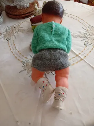 Muñeco celuloide antiguo con sello