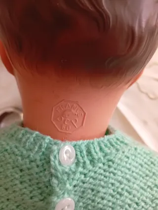 Muñeco celuloide antiguo con sello