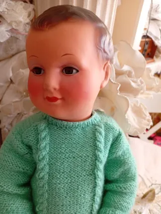 Muñeco celuloide antiguo con sello