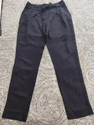 Pantalón Massimo Dutti T. S Azul Marino