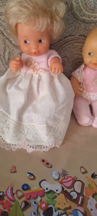Pareja de muñecas Barriguitas vintage
