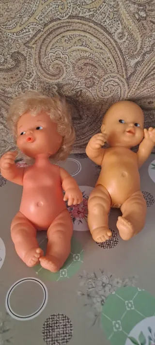 Pareja de muñecas Barriguitas vintage