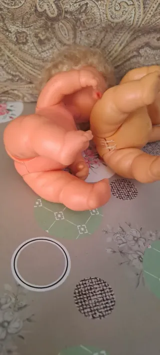 Pareja de muñecas Barriguitas vintage