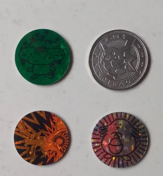 Gettoni Pokemon Vintage - 4 pezzi