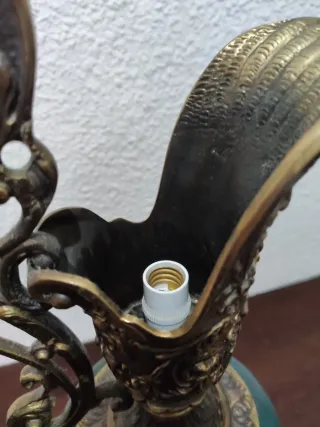 Lampara vintage de bronce estilo rococò