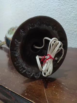 Lampara vintage de bronce estilo rococò