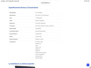 Portátil HP 14 Blanco notebook