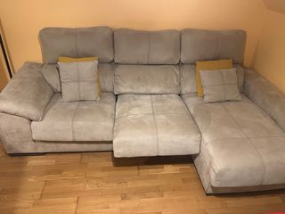 Sofá chaiselongue beige