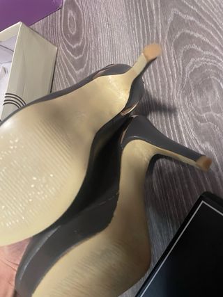 Zapatos de tacón grises Claudia