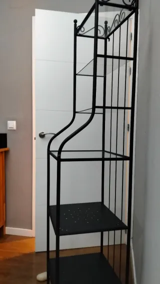 Estantería Forja Ikea Negra y Transparente