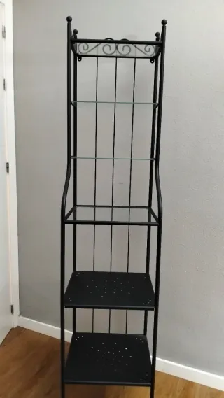 Estantería Forja Ikea Negra y Transparente
