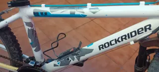 Bicicleta Rockrider Blanca y Azul RR 5.2 junior