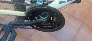 Bicicleta Rockrider Blanca y Azul RR 5.2 junior