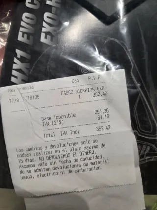 Casco Scorpion EXO-HX1 Carbon SE