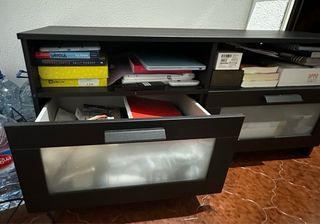 Mueble TV Ikea Brimnes Negro