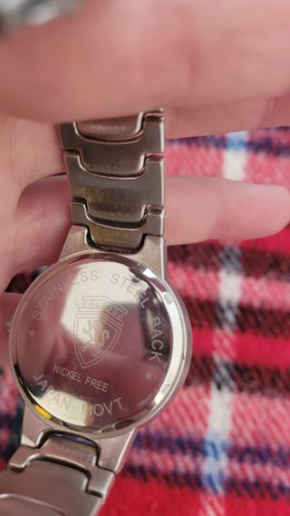 Reloj Quartz Hombre Plata/Blanco