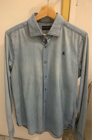 Camisa Scalpers Talla 40 Azul