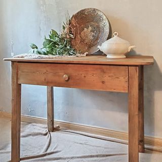 Mesa Tocinera Antigua Madera Restaurada