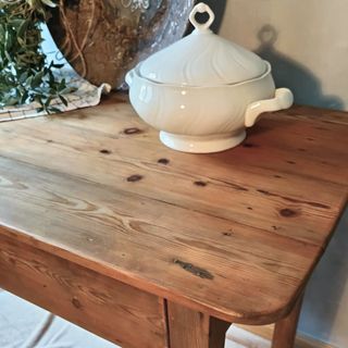 Mesa Tocinera Antigua Madera Restaurada