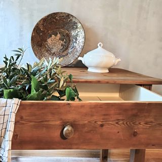 Mesa Tocinera Antigua Madera Restaurada