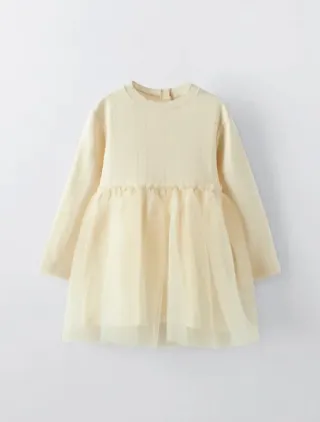 Vestido Zara Tul Niña Talla 6 Años