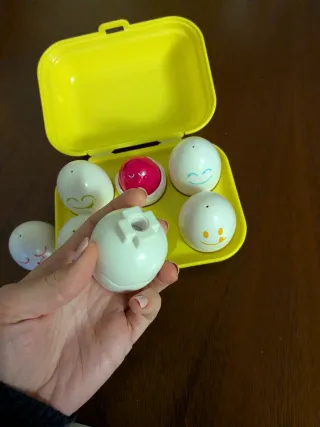 Juego 6 huevos estimulación infantil
