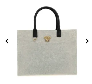 Borsa Versace Medusa Grigio Oro