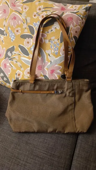 Borsa donna beige e marrone