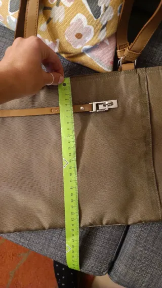 Borsa donna beige e marrone