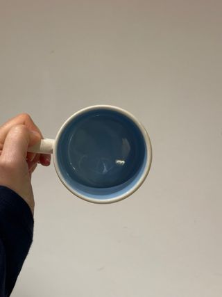 Taza cerámica con arcoíris