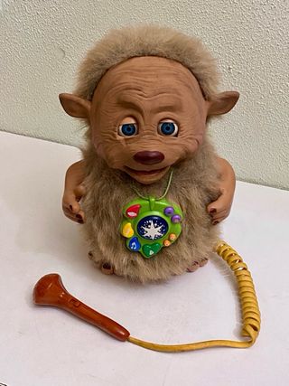 Muñeco Grande Antiguo interactivo collar musical.