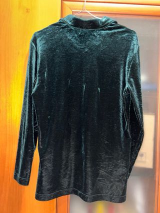 Camicia donna ANNEX velluto verde