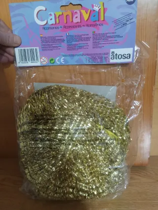 Peluca Carnaval Larga Brillante