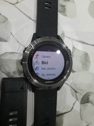 Garmin Fenix 5 Smartwatch Nero/Argento