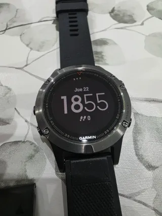 Garmin Fenix 5 Smartwatch Nero/Argento