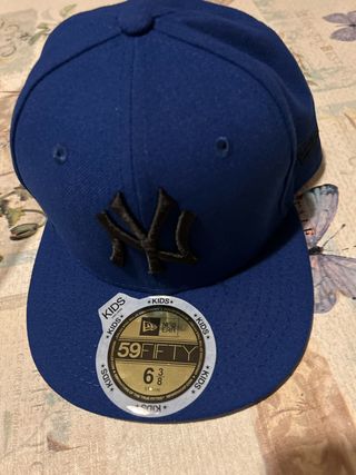 Gorra New Era 59FIFTY para niño azul