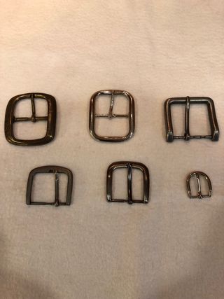 Lote 6 hebillas cinturón/bolso
