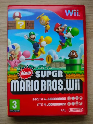 Caja y Manual New Super Mario Bros Wii