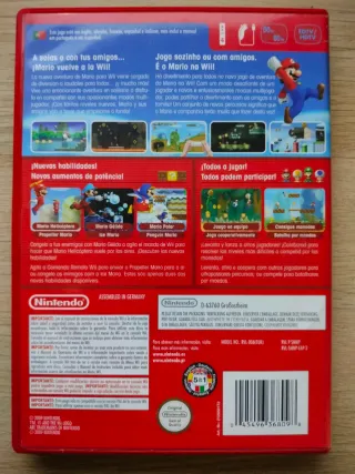 Caja y Manual New Super Mario Bros Wii
