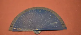 Abanico pintado a mano, estrellas Mini, para bolso