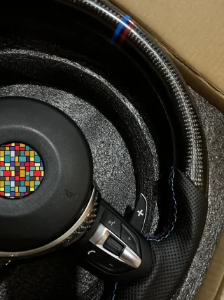 Volante Carbono Achatado BMW M Sport Serie F y X