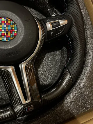 Volante Carbono Achatado BMW M Sport Serie F y X