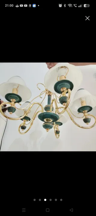 Lámpara techo 5 focos